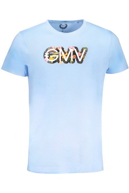 GIAN MARCO VENTURI T-Shirt Stylishes Herren Kurzarm-Shirt in Blau mit Rundh günstig online kaufen