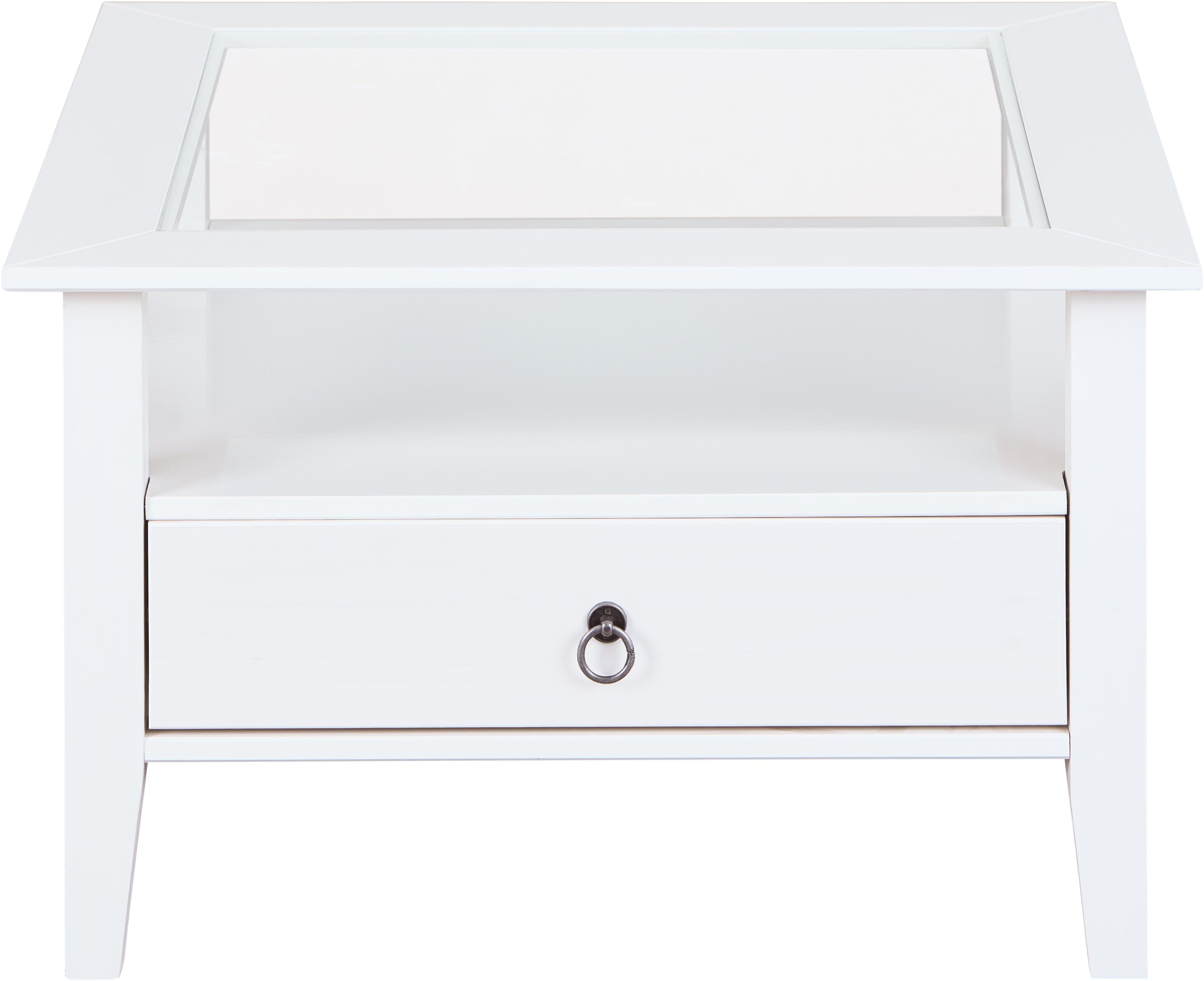 Inter Link Couchtisch Couchtisch Provence (1-St), Kiefer Massiv, Stauraum, BxTxH: ca. 75 x 75 x 45 cm