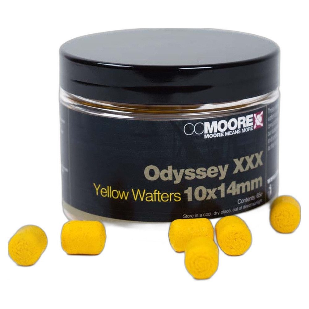CC Moore Fischboilies Odyssey XXX Yellow Dumbell Wafters 10X14mm