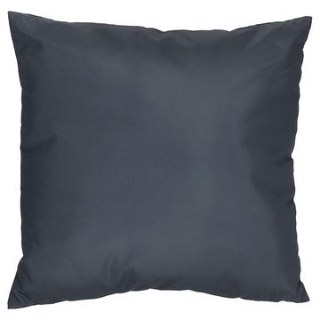 CEPEWA Dekokissen Outdoor Kissen grau 45x45x10cm Polyester 350g Füllung wasserabstoßend