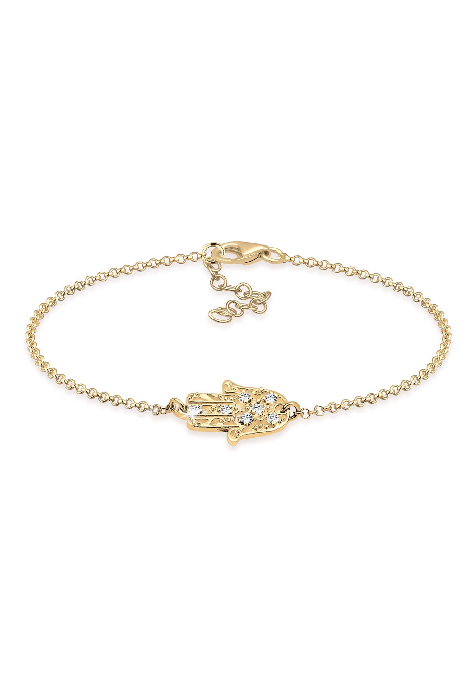 Elli Armband Hamsa Hand der Fatima 925 Silber, mit Kristallen von Swarovski®