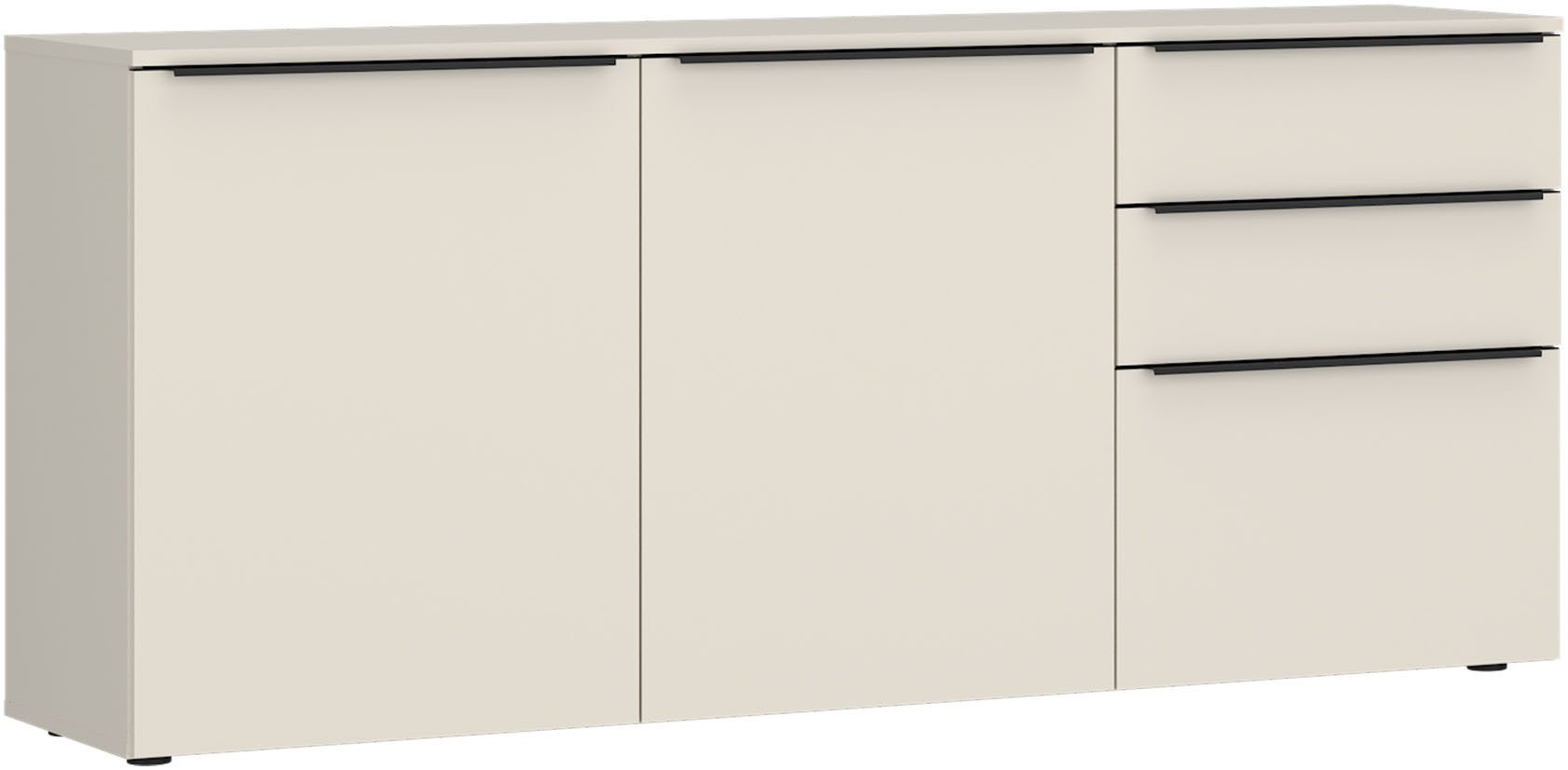 TOM TAILOR HOME Kommode, Lowboard, Breite 165 cm,3 Türen,2 Schubladen, viel Stauraum