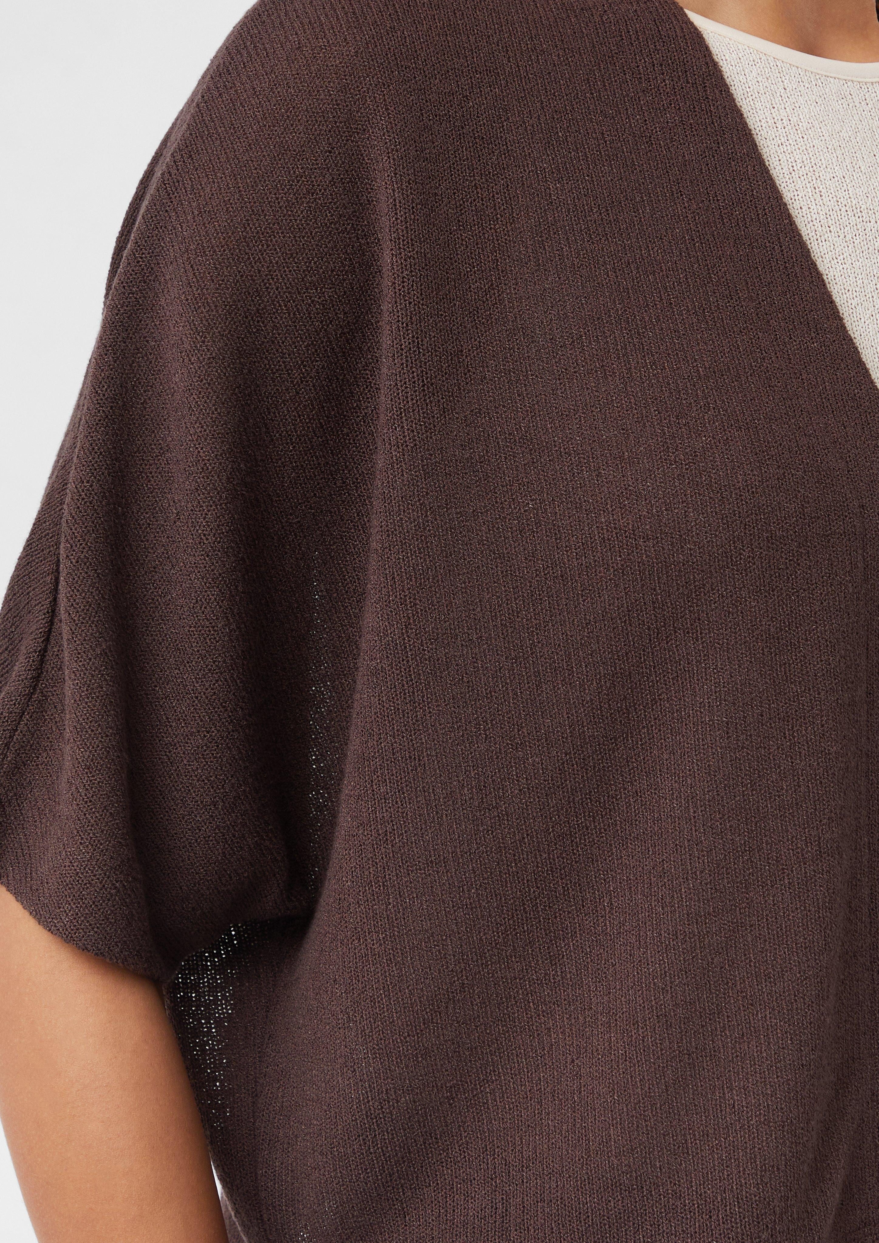 comma casual identity Kurzarmshirt Kurzer Strickcardigan günstig online kaufen