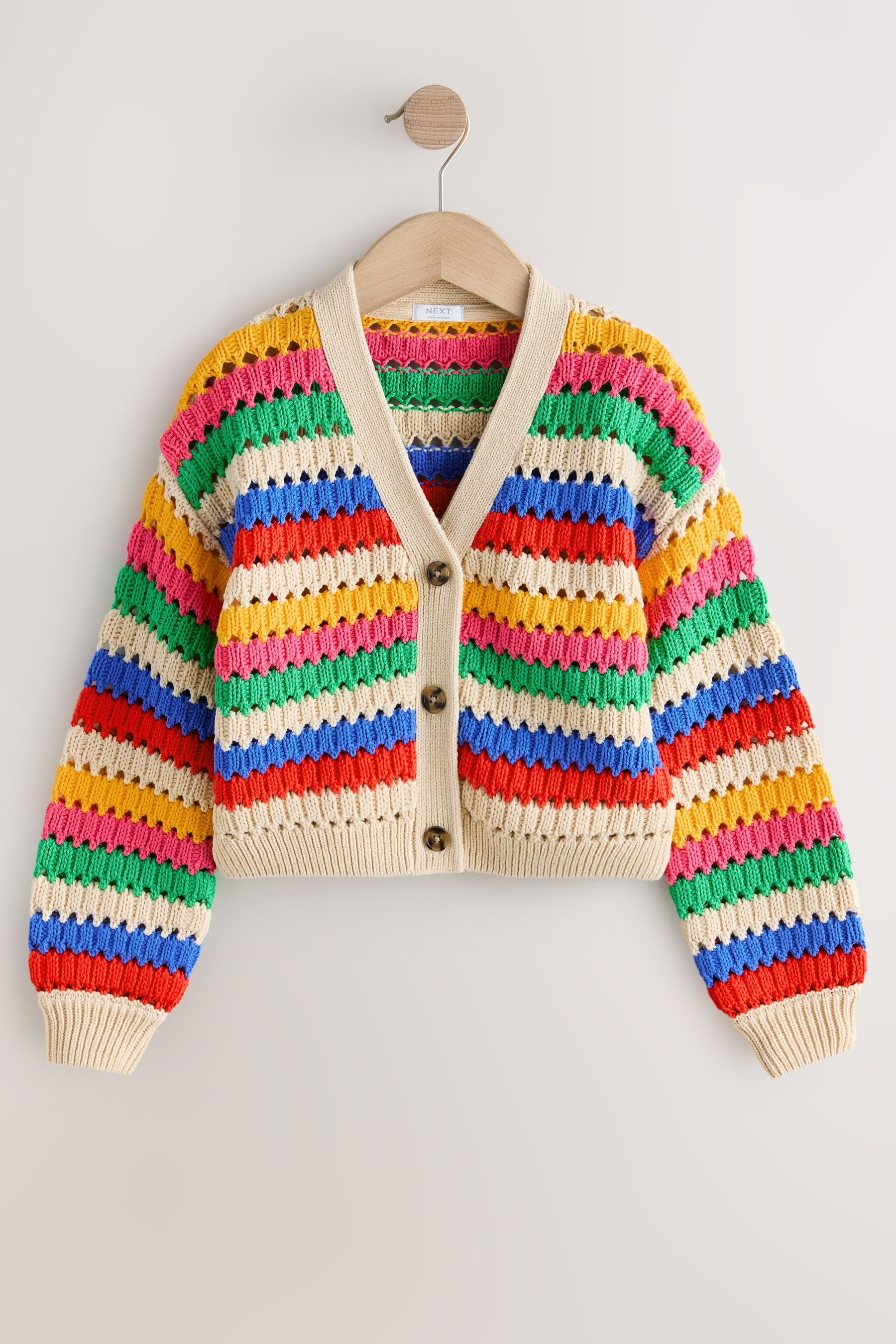 Strickjacke Strickjacke mit V-Ausschnitt