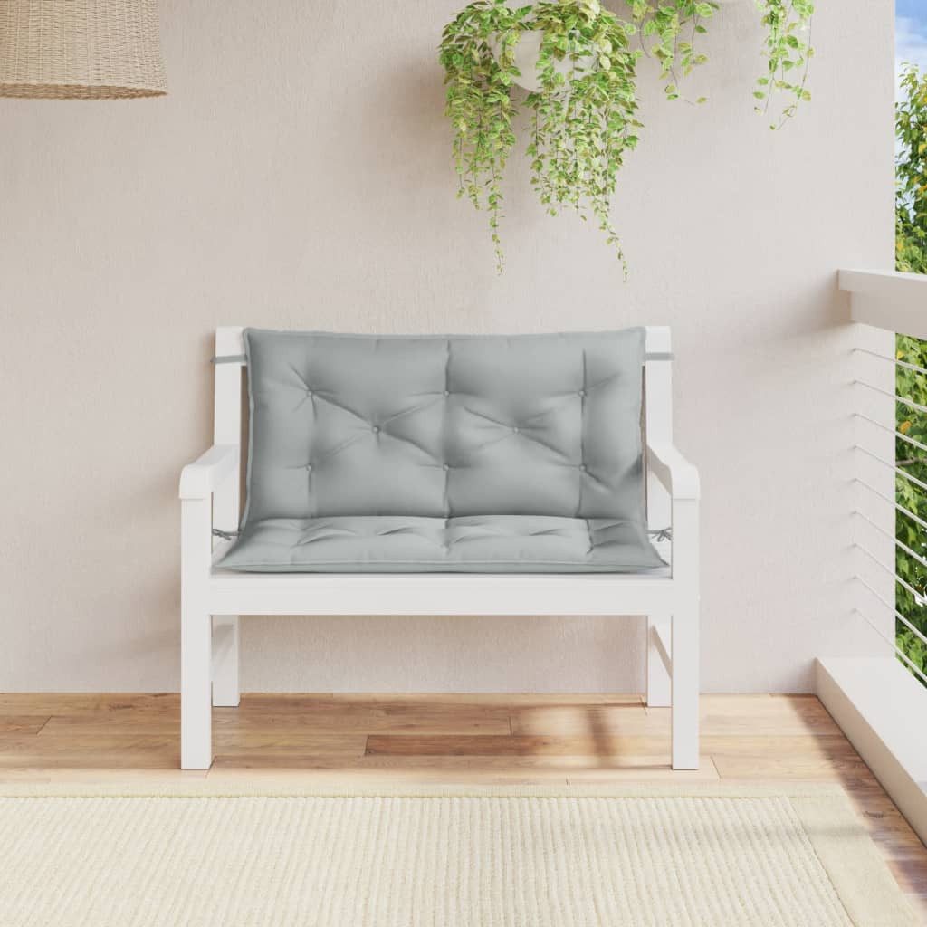 vidaXL Sitzauflage Gartenbank-Auflagen 2 Stk. Melange günstig online kaufen