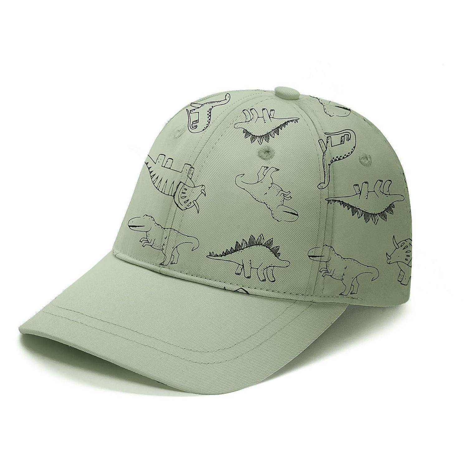 Schirmmütze Baseball Cap Kinder Baby UV Schutz Sonnenhut Dino Grün M