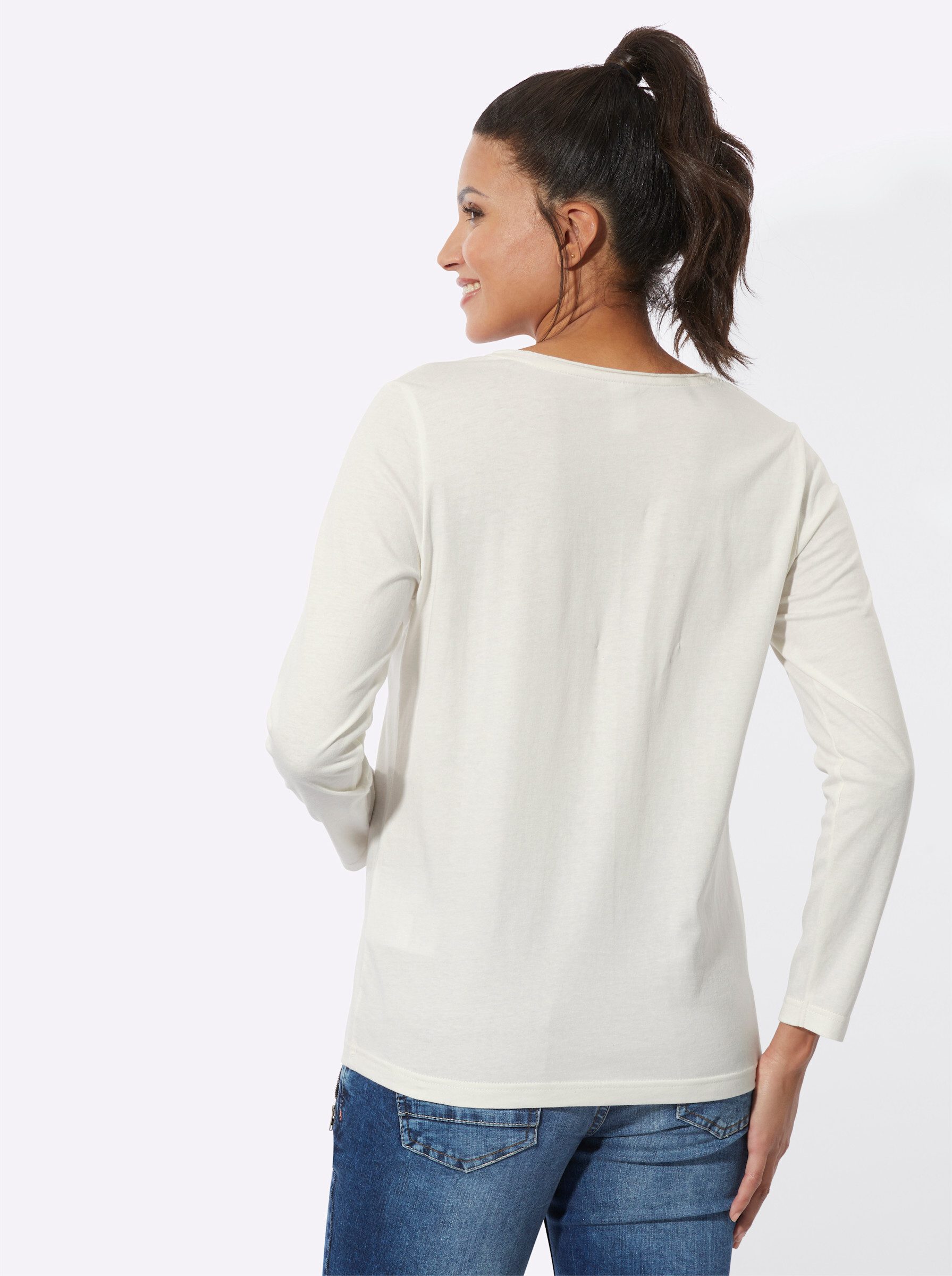 Sieh an! T-Shirt Langarmshirt . günstig online kaufen