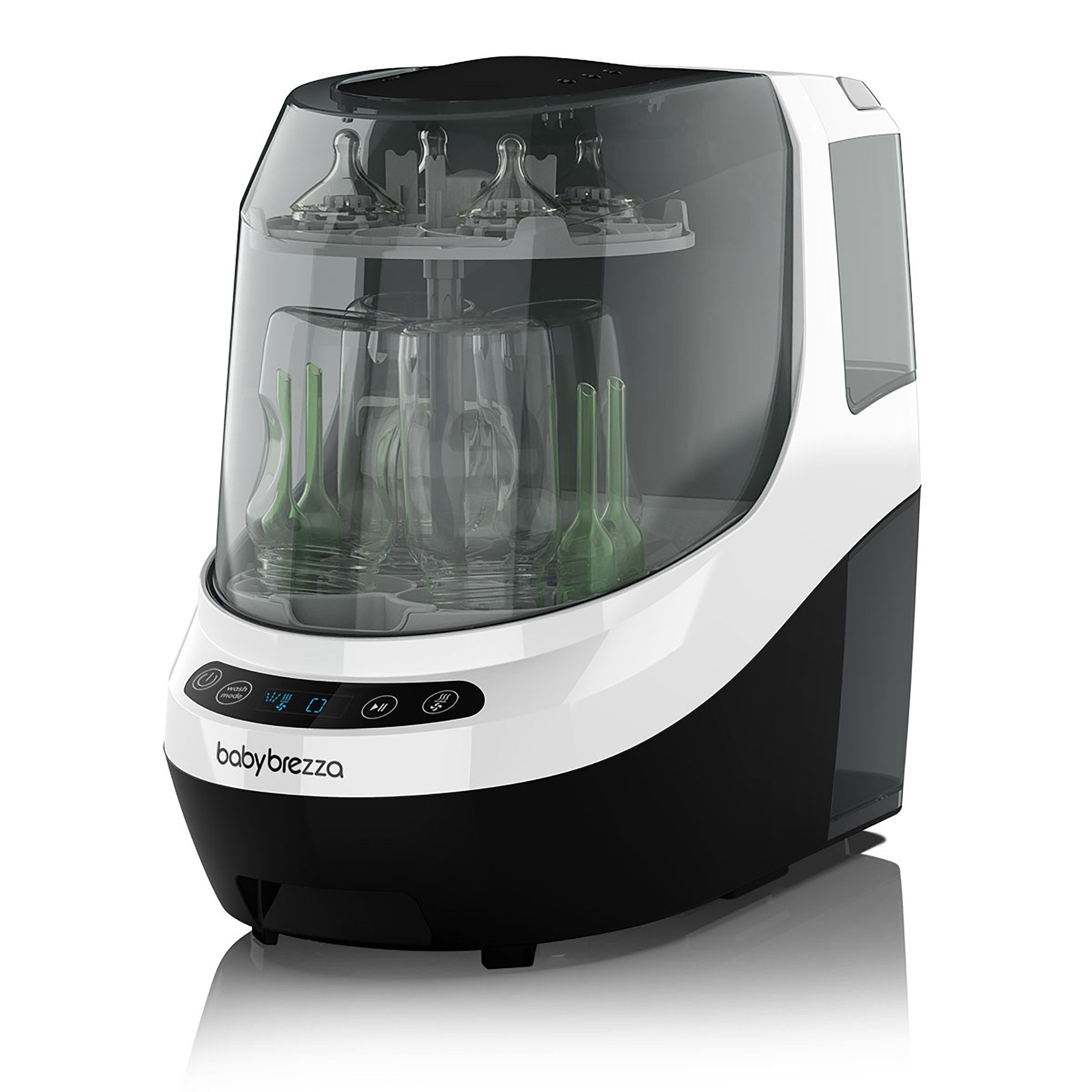 Baby Brezza Dampfsterilisator Flaschenspüler und Sterilisator mit HEPA-Filter und Trocknung, Spült, trocknet & sterilisiert Flaschen und Zubehör vollautomatisch