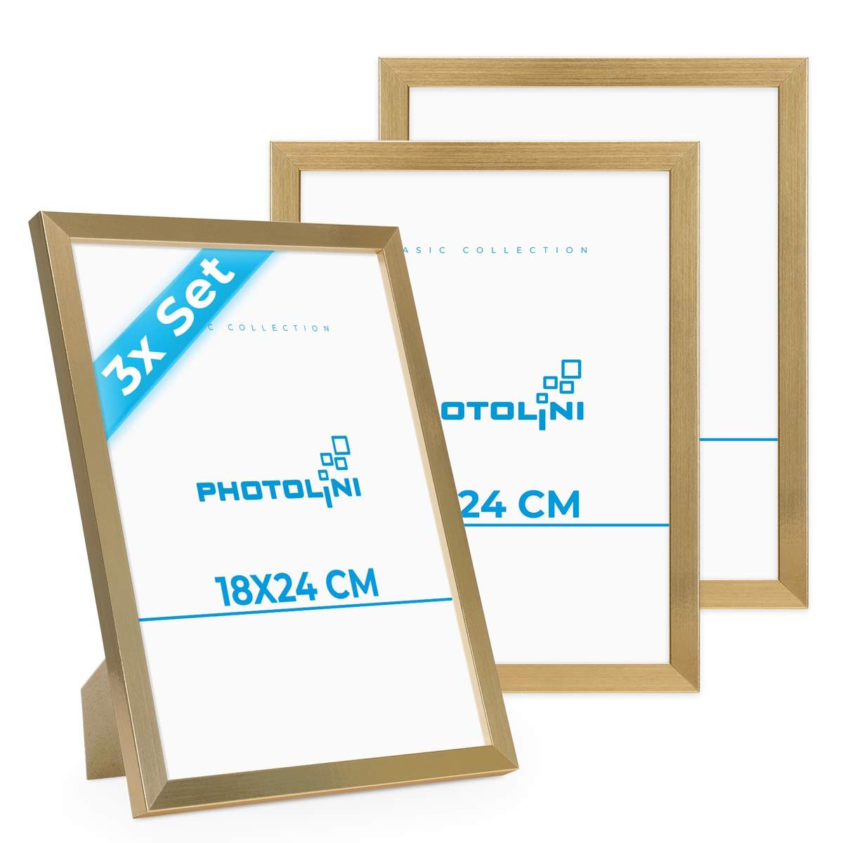 PHOTOLINI Bilderrahmen 3er Set, stabiles MDF-Holz, günstig online kaufen