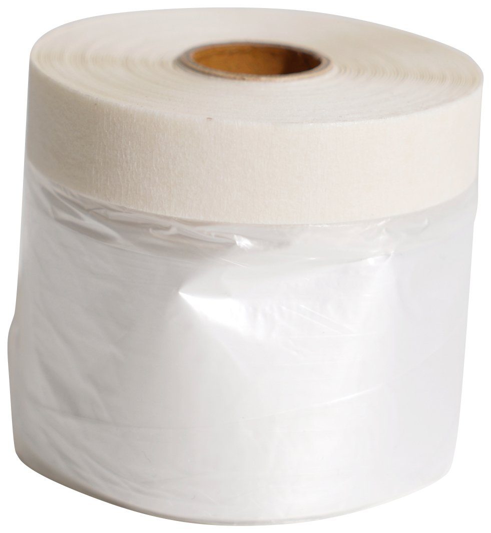 A.S. Création Klebeband Kreppband mit Abdeckfolie 2 in 1 für Malerarbeiten, 1 Rolle à 55 cm x 20 m