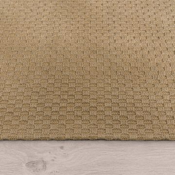 Teppich Wohnzimmer Jute Kariert Handgefertigt Teppich, Paco Home, Läufer, Höhe: 4 mm