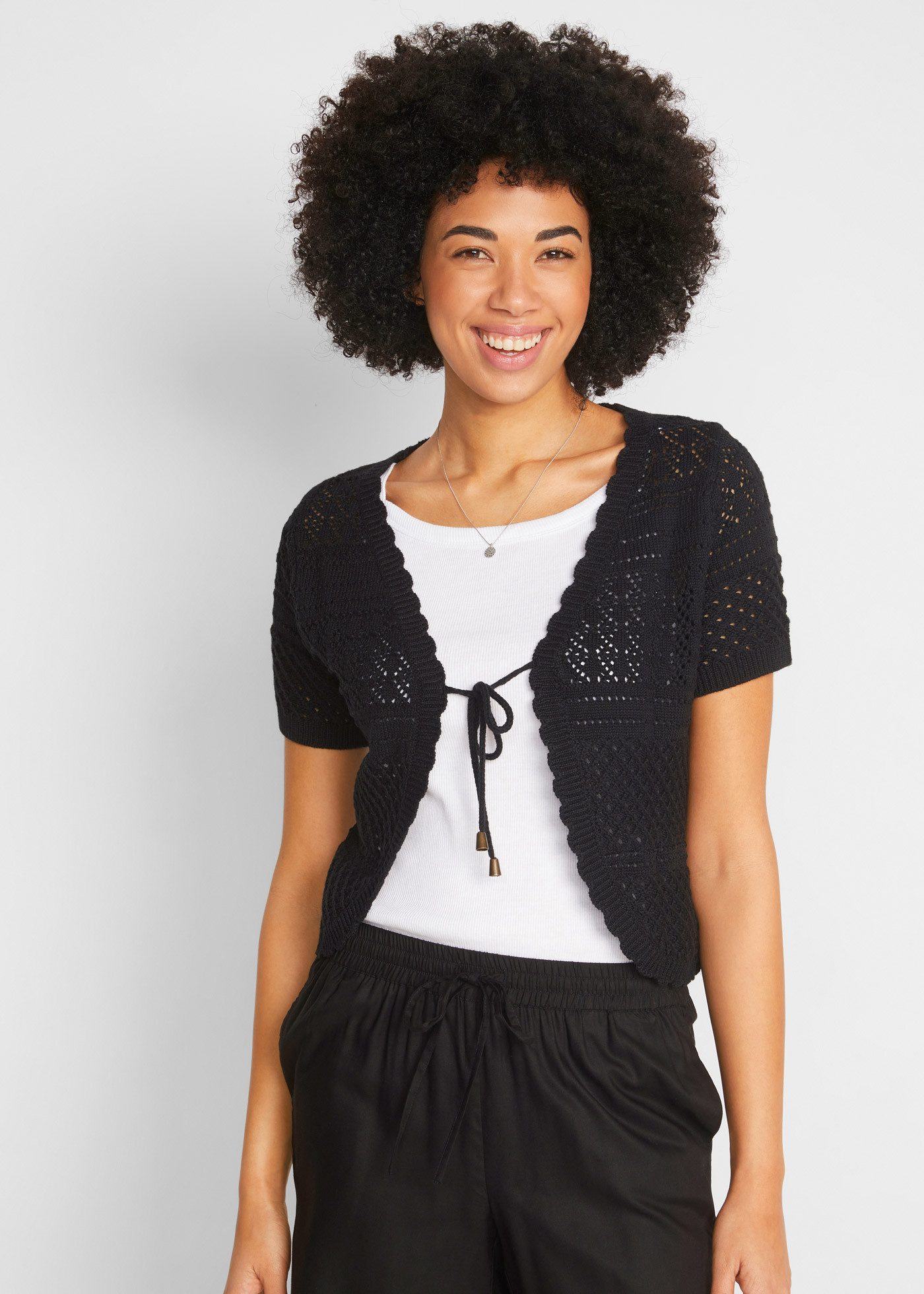 bonprix Bolero in Häkeloptik