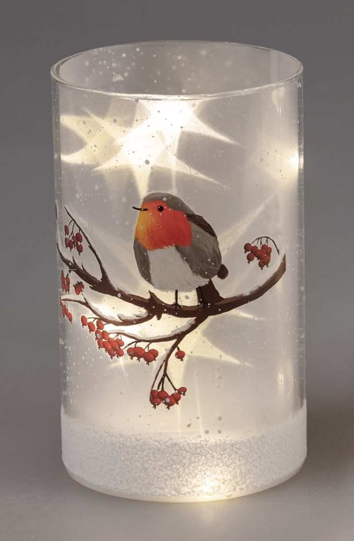 formano LED Dekolicht Wintervogel 15 cm, LED fest integriert