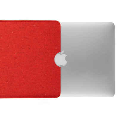 CoverKingz Laptoptasche Hülle für Apple MacBook Air 13,6" (M2) Handmade Filz Tasche Case, 100% Schurwolle, Made in Germany