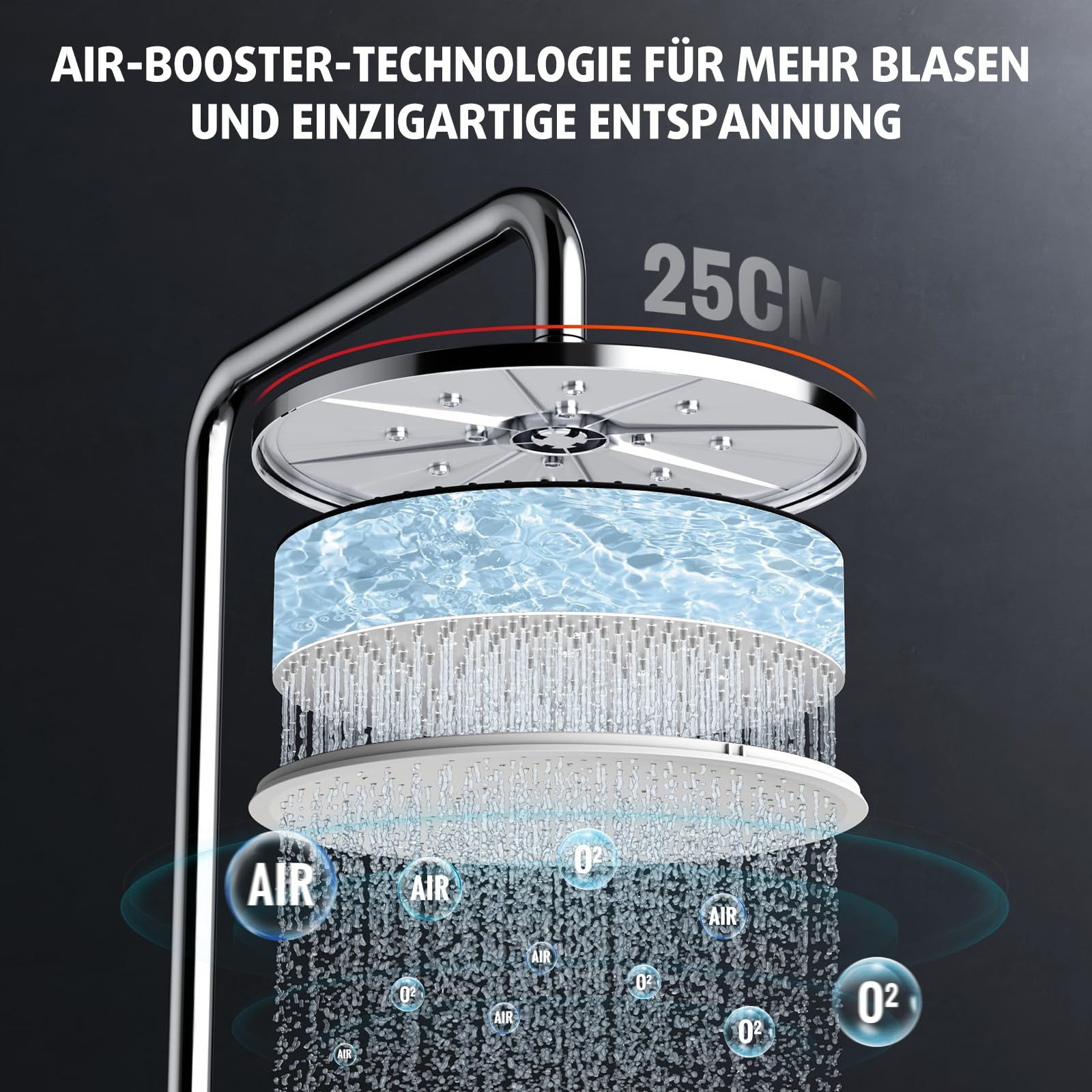 Rainsworth Duschsystem ohne Armatur, Höhe 25 günstig online kaufen