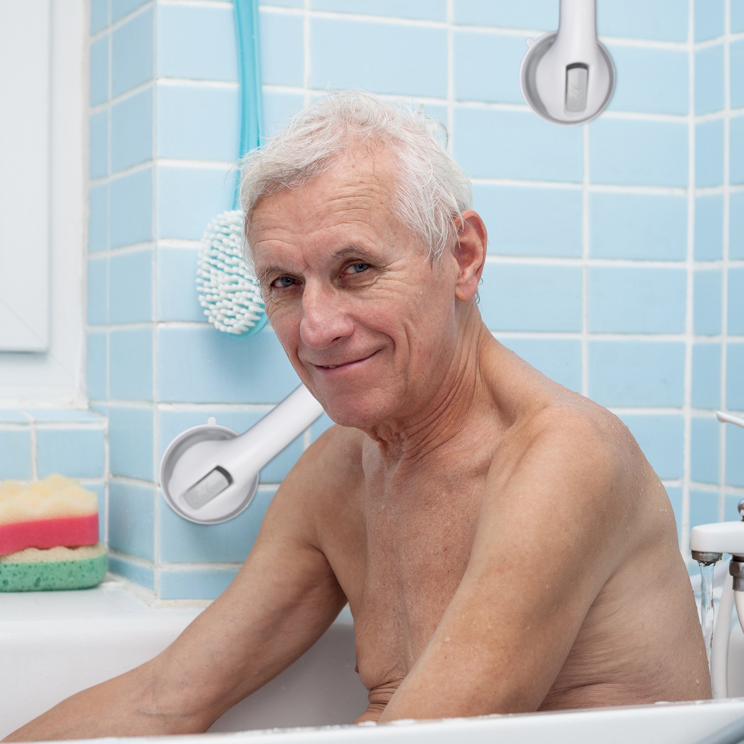 relaxdays Haltegriff Sauggriff 2er Set