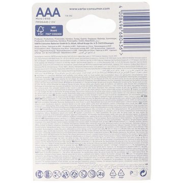 VARTA Varta Lithium Batterie AAA, Micro, FR03, 6103, Varta Ultra Lithium, 1 Batterie