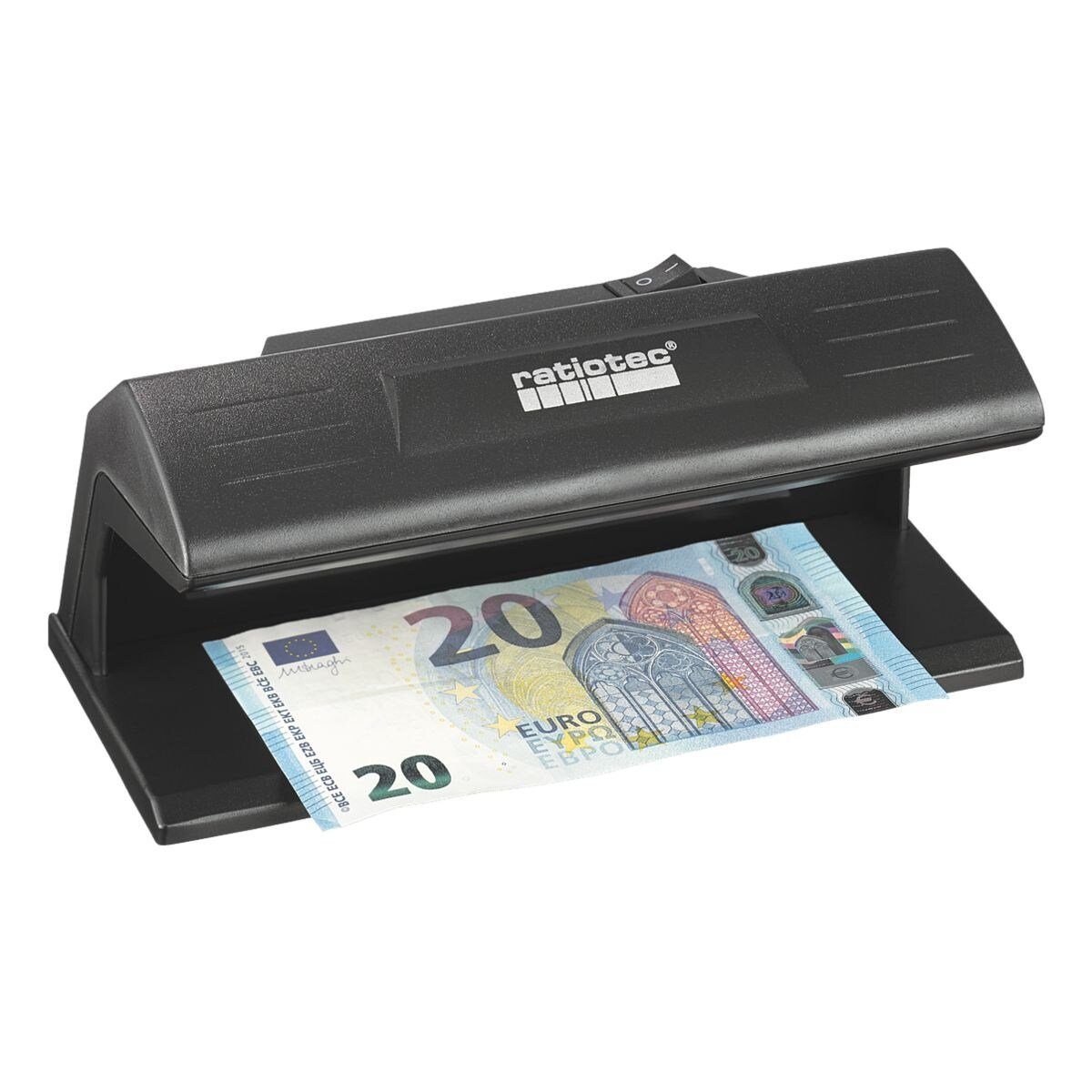 RATIOTEC Geldscheinprüfgerät Soldi 120 UV-LED, Prüfgerät für Geldscheine, Reisedokumente, offizielle Dokumente