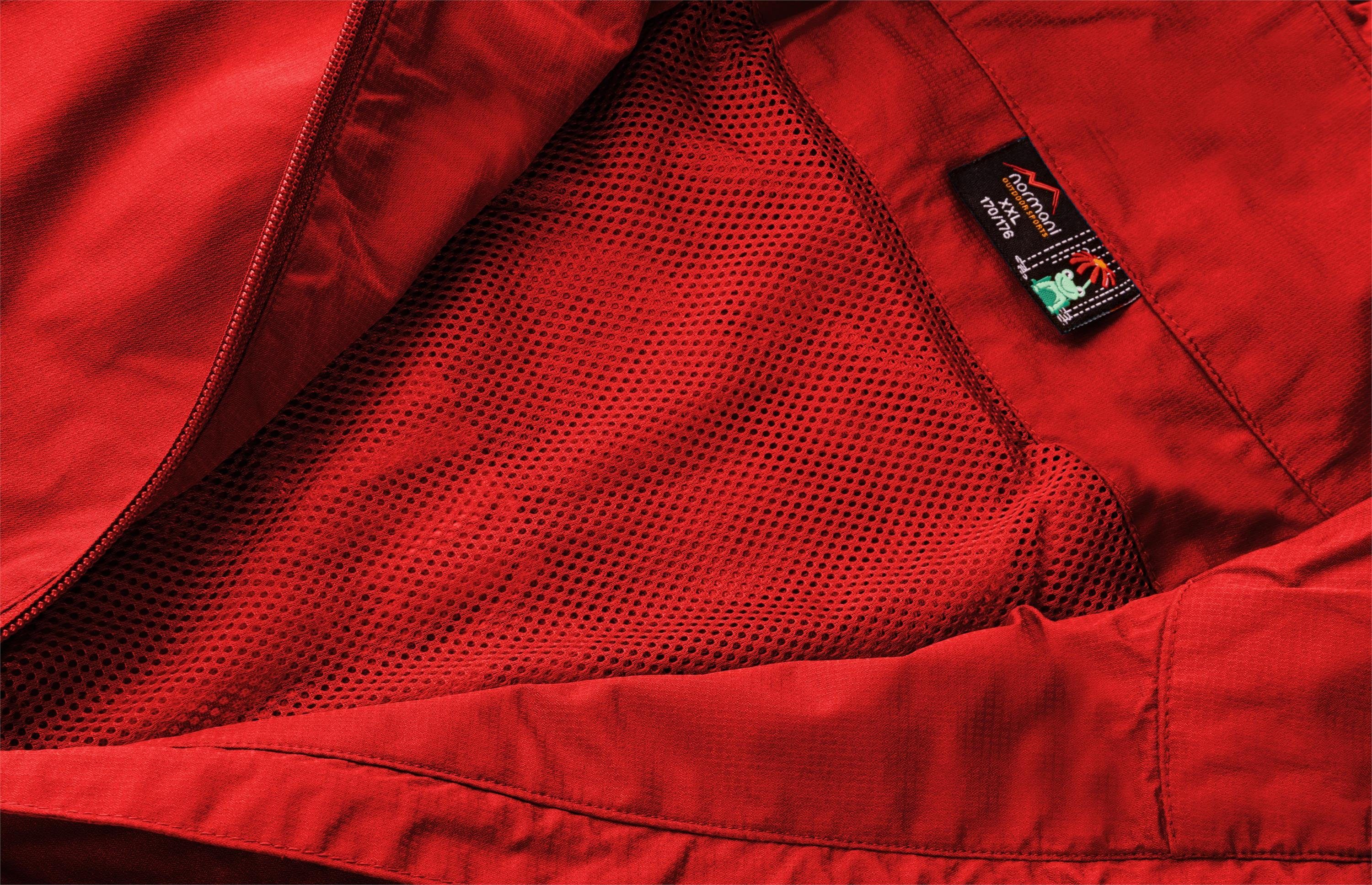 normani Regenjacke Kinder-Regenjacke Seattle Wasserdichte Outdoorjacke Regenmantel mit Kapuze und 3M Reflektoren – Bild 5 von 5