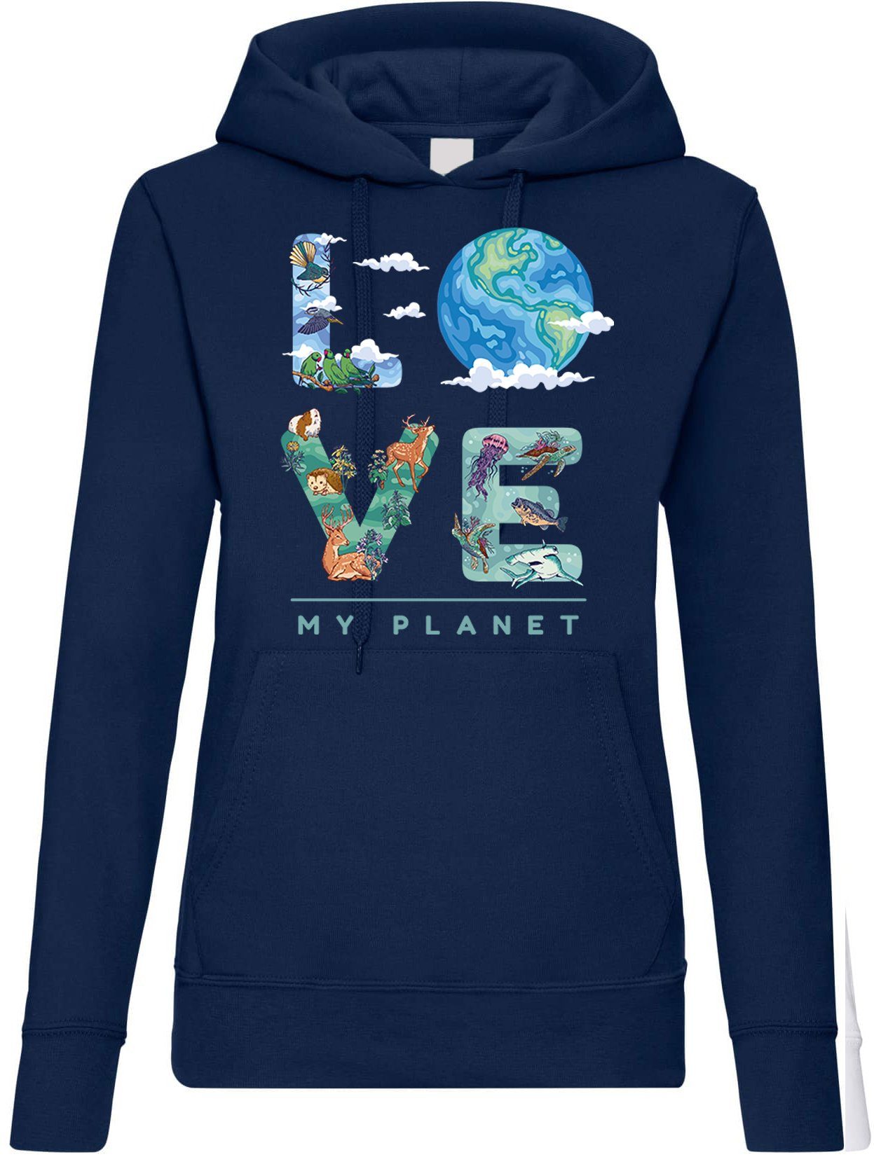 Youth Designz Kapuzenpullover LOVE MY PLANET günstig online kaufen