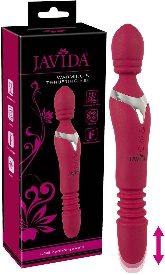 Warming Javida Thrusting Javida Massager Vibe Wand &