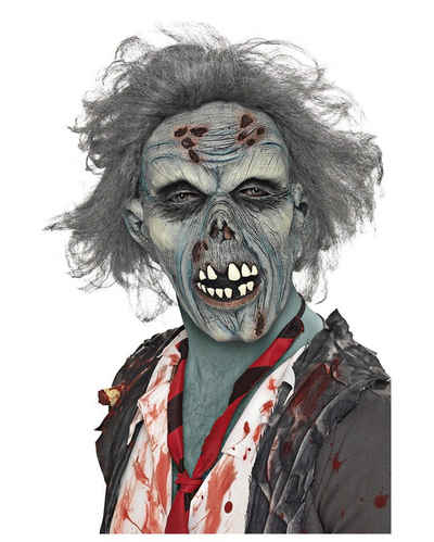 Horror-Shop Zombie-Kostüm Zombie Oma Maske