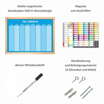 nikima Jahresplaner magnetischer Stundenplan Schulkind