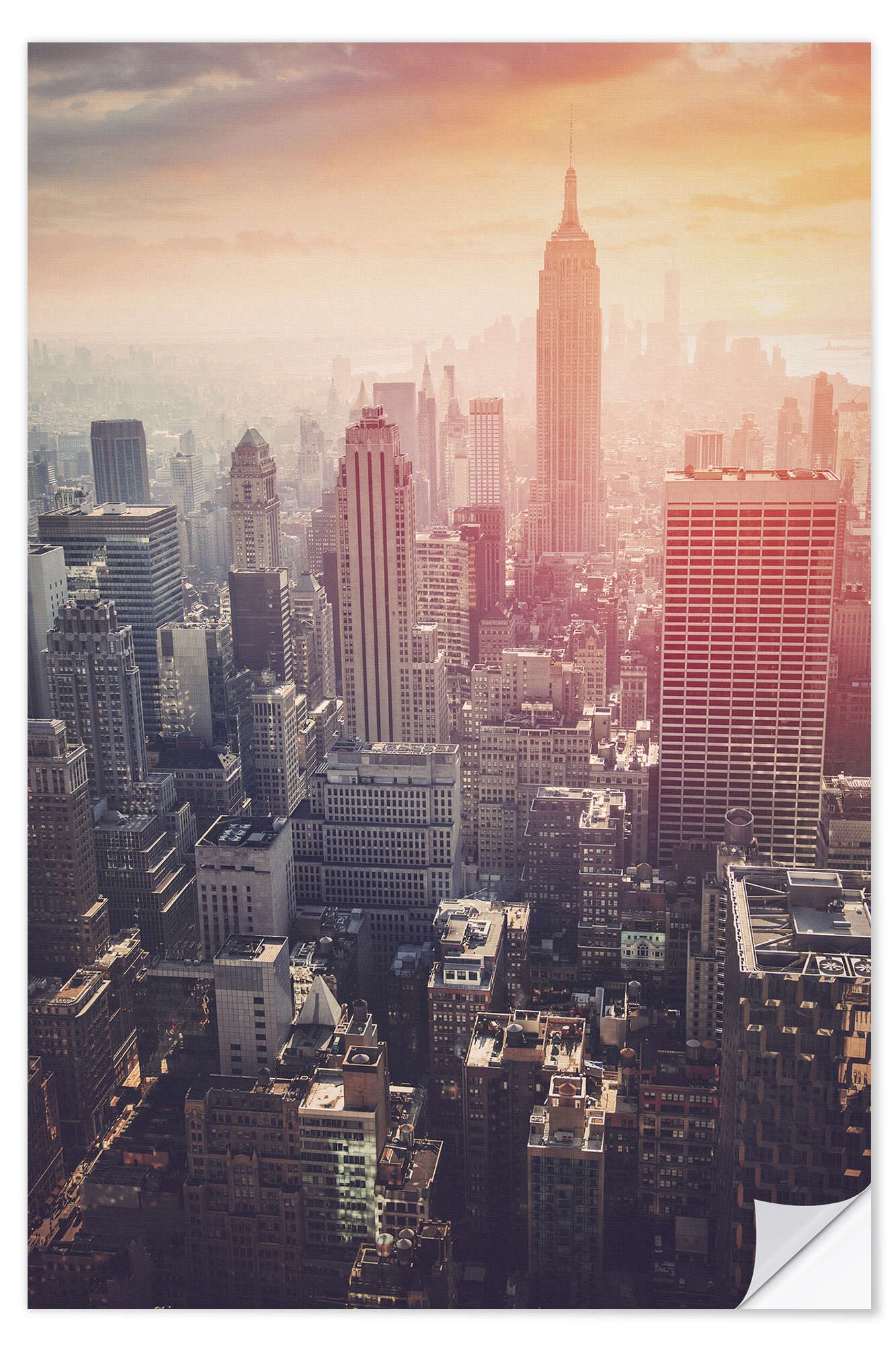 Posterlounge Wandfolie Editors Choice, The Empire State, Wohnzimmer Fotografie