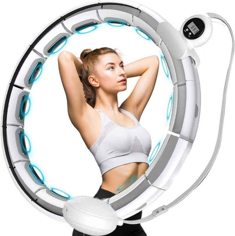 DOPWii Hula-Hoop-Reifen Hula-Hoop-Reifen Smart Hula Hoop mit 20 Segments,360° Massage