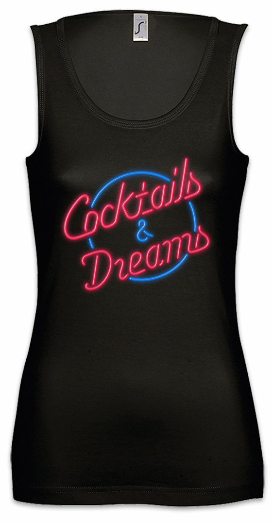 Urban Backwoods Tanktop Cocktails & Dreams Ärmelloses Damen T-Shirt Cocktail 80s Cruise Kult Symbol Bar Mixer Kult