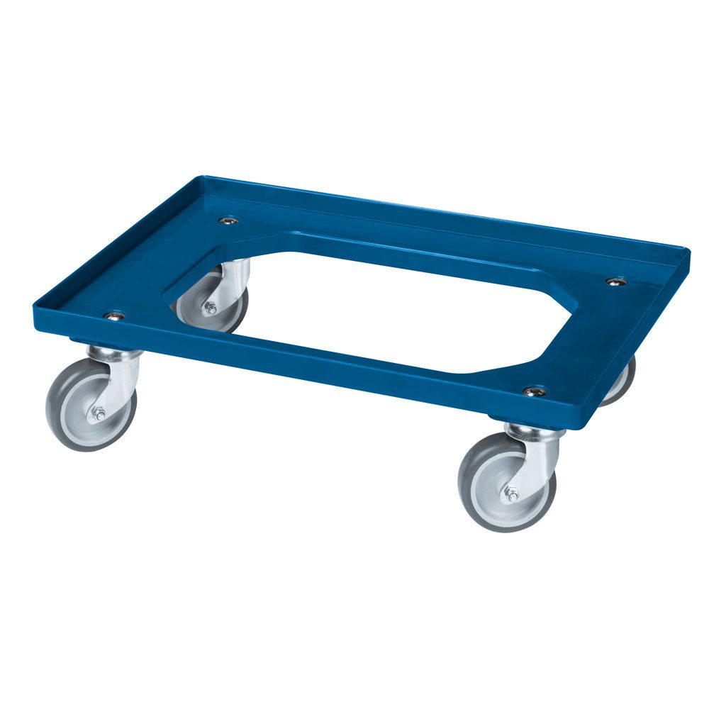 Logiplast Transportroller Transportroller – 4 Lenkrollen, passend für Eurobehälter 600×400 mm
