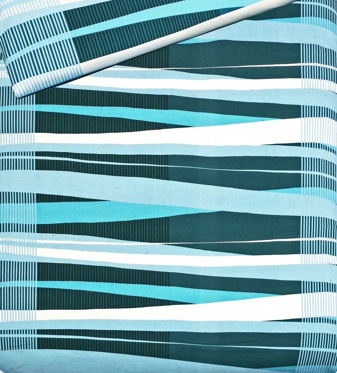 JACK Bettwäsche 135x200cm Streifen Blau Petrol, günstig online kaufen