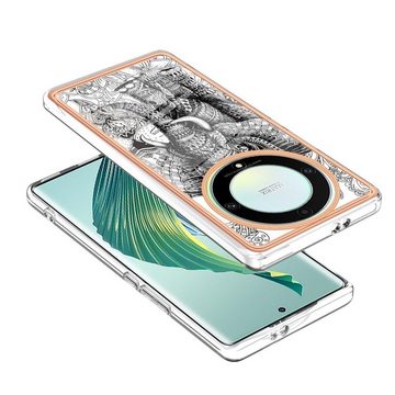 Wigento Handyhülle Für Honor Magic 5 Lite Design Series TPU / PC Handy Hülle Schutzhülle