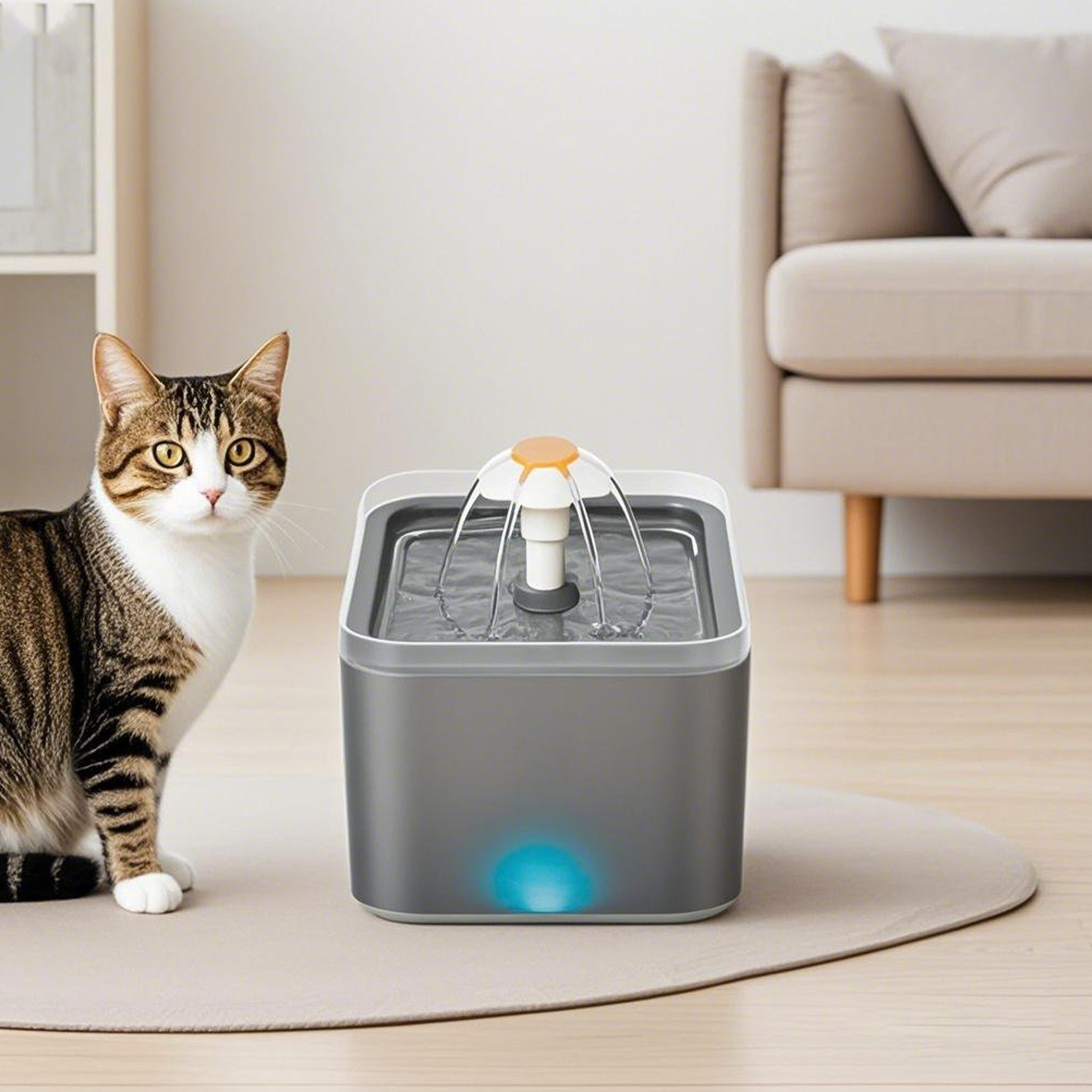 YINDN Trinkbrunnen 2L Haustier Wasserspender, Katzenbrunnen günstig online kaufen