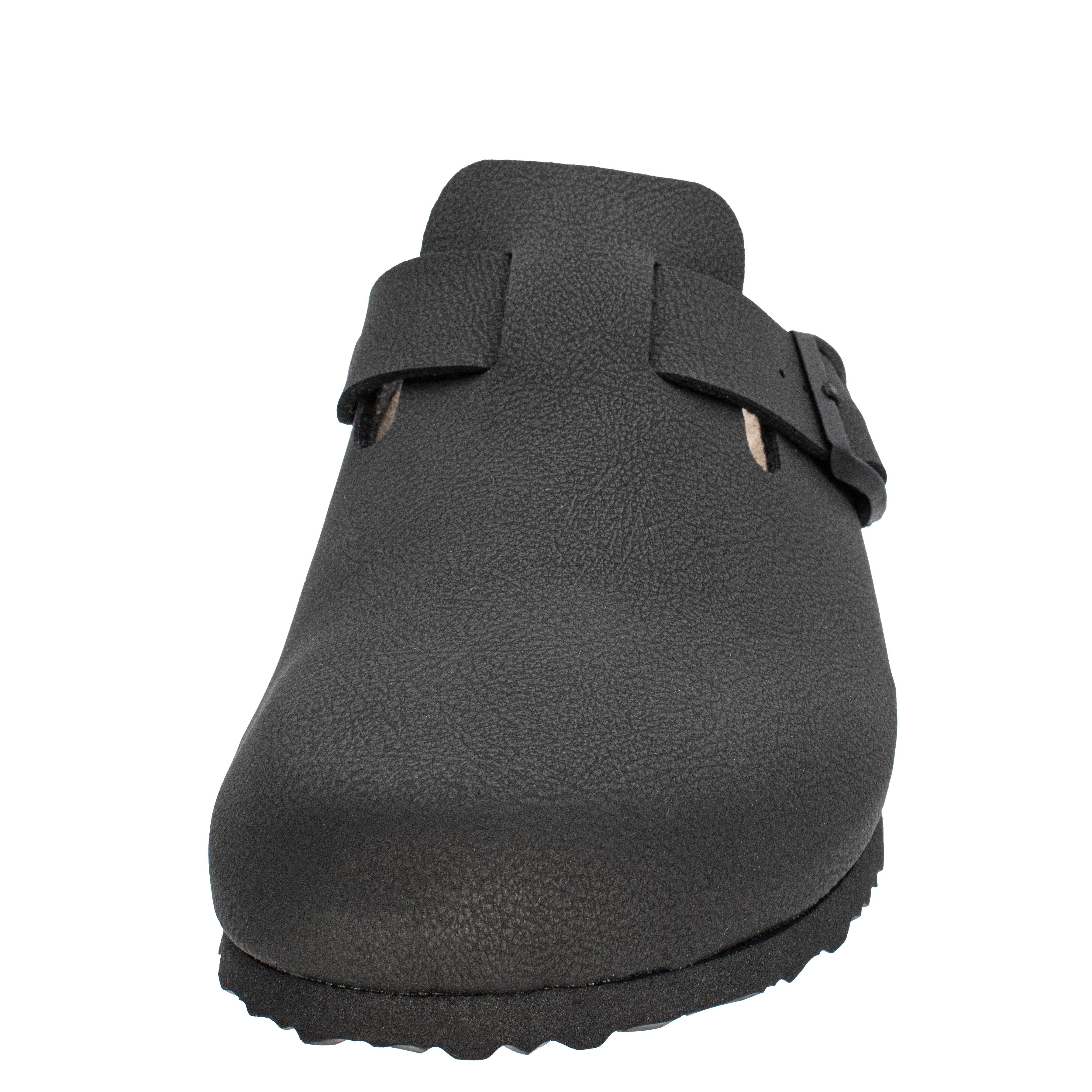 Fischer-Markenschuh Camilo Clog aus Vegano (Lederimitat), Fleecefutter, mit gepolstertem Lederfußbett – Bild 4 von 5