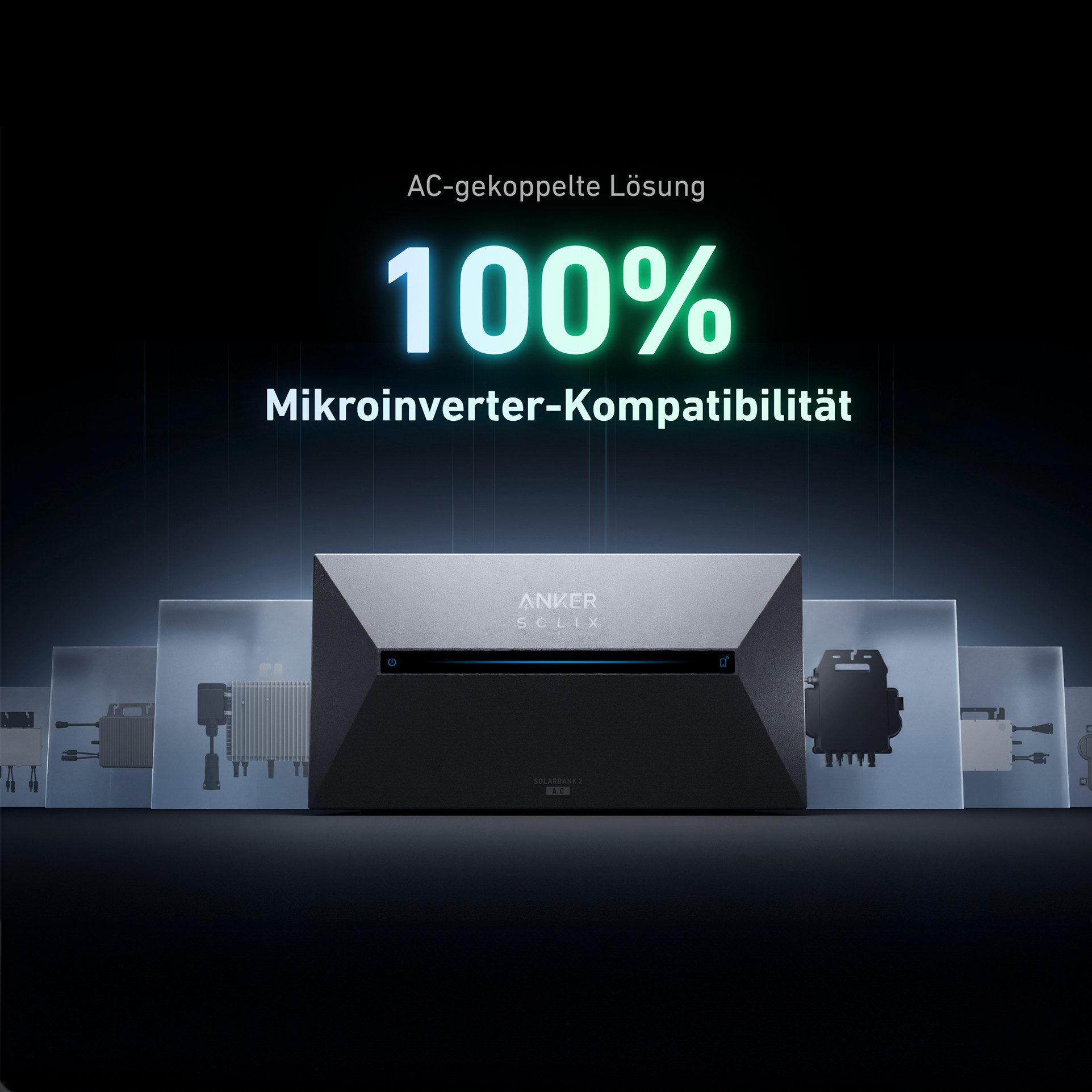 Anker Solaranlage Anker SOLIX Solarbank 2 E1600 AC Speicher 1600Wh mit/ohne Smart Meter, (Solarspeicher) – Bild 2 von 5