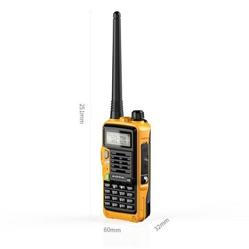 Baofeng Walkie Talkie »UV-S9 Plus«, (1-St), Tri-Band 10W mit USB-Ladegerät Leistungsstarker CB-Funk-Transceiver VHF UHF