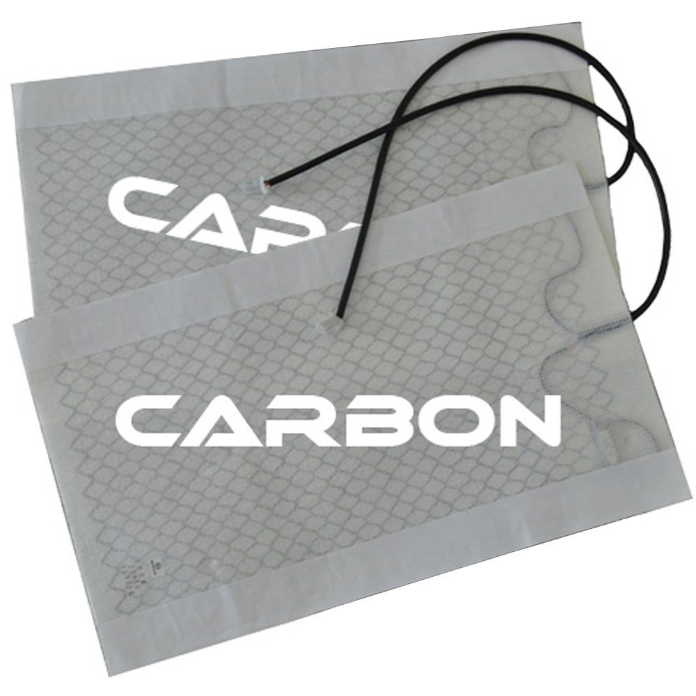 Systafex® Autositzbezug Auto Carbon Sitzheizung Universal Heizmatten Pkw 3x  Stufen Schaltung