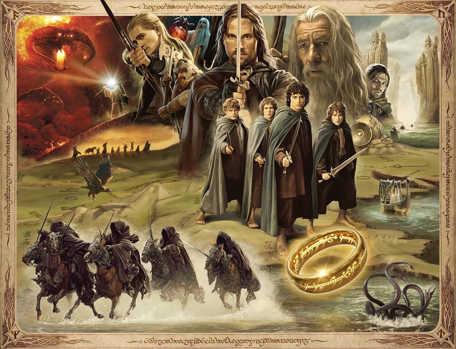 Ravensburger Puzzle Herr der Ringe, The Fellowship of the Ring, 2000 Puzzle günstig online kaufen