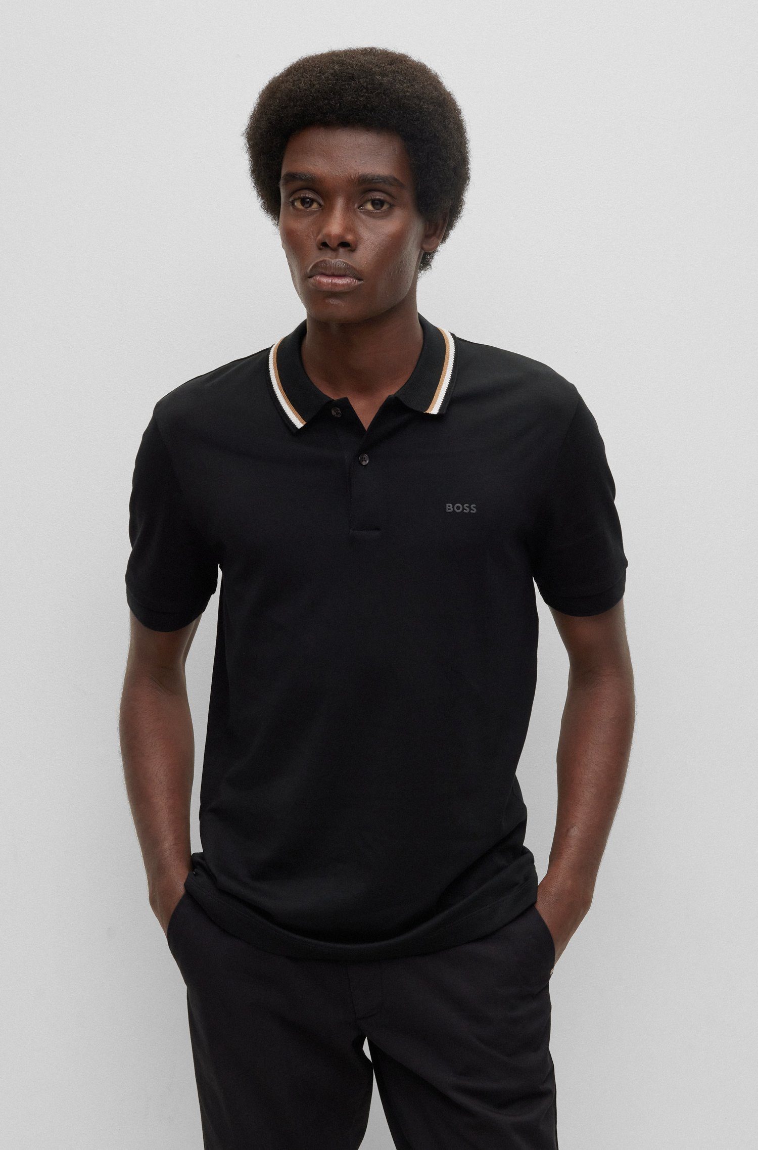 BOSS Poloshirt Penrose (1-tlg) Schwarz (001)