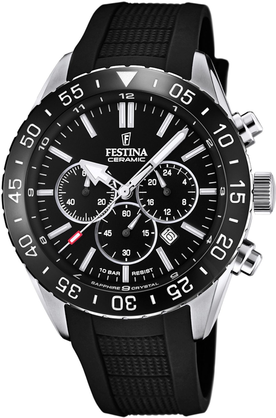 Festina Chronograph Keramik Kollektion F20515/2, Armbanduhr, Quarz, Herren, günstig online kaufen