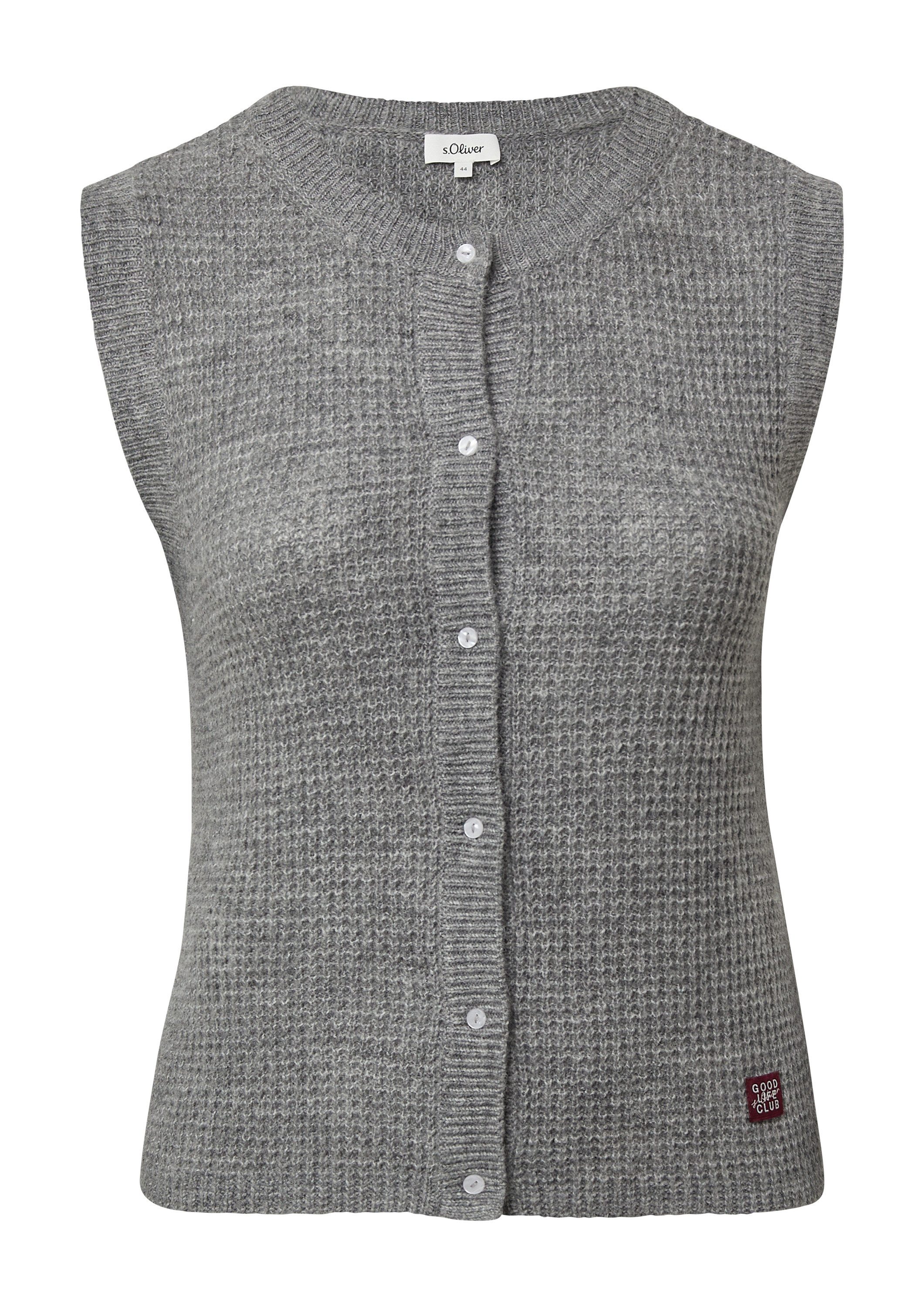 s.Oliver Cardigan Strickjacke Strickweste aus Alpakamix günstig online kaufen