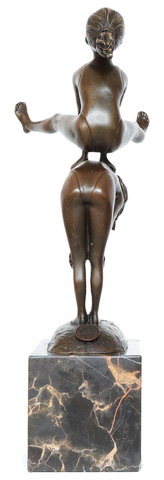 28cm Bronzeskulptur Aubaho Antik-Stil Bronze Statue Skulptur Kinder im Figur