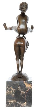 Aubaho Skulptur Bronzeskulptur Kinder im Antik-Stil Bronze Figur Statue 28cm