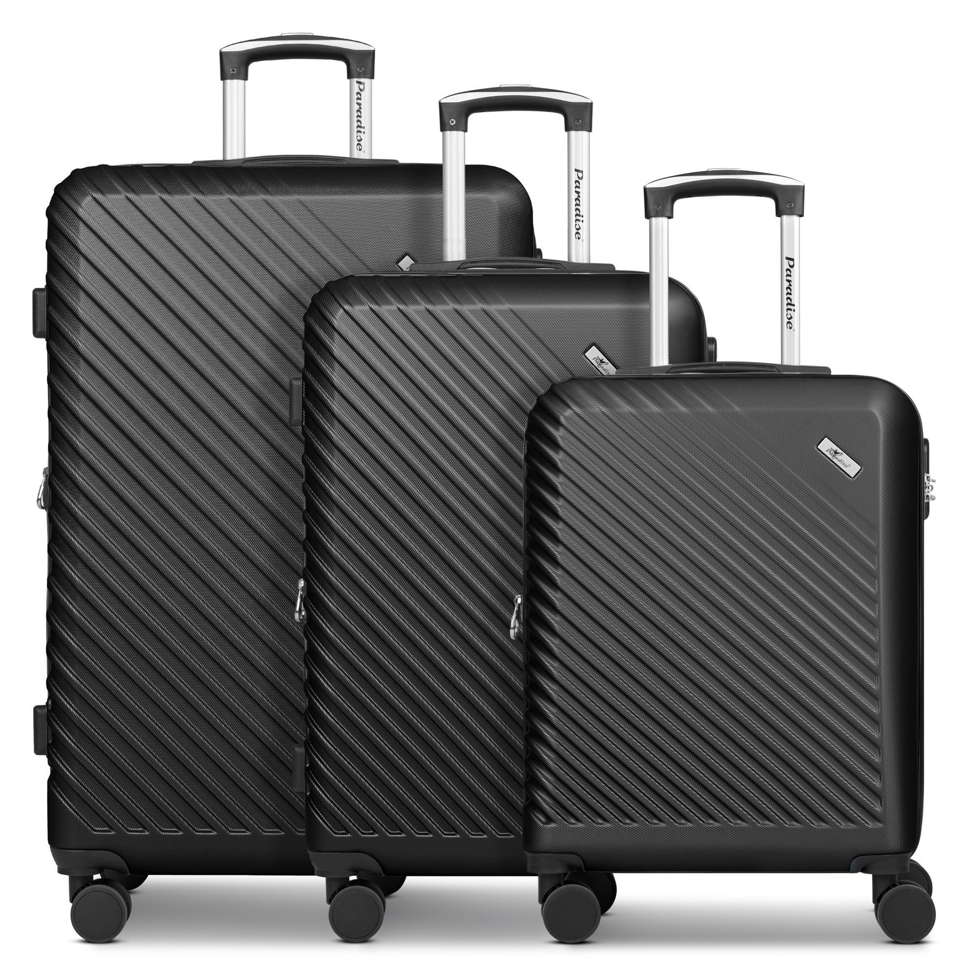 CHECK.IN® Trolleyset Paradise 2.0, 4 Rollen, (3-teilig, 3 tlg), ABS