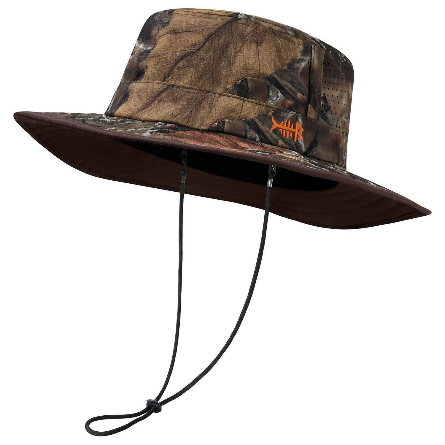 LuxusKollektion Sonnenhut Sonnenhut Fischerhut UPF50 Mesh Herren Damen Einheitsgröße Herbstwald