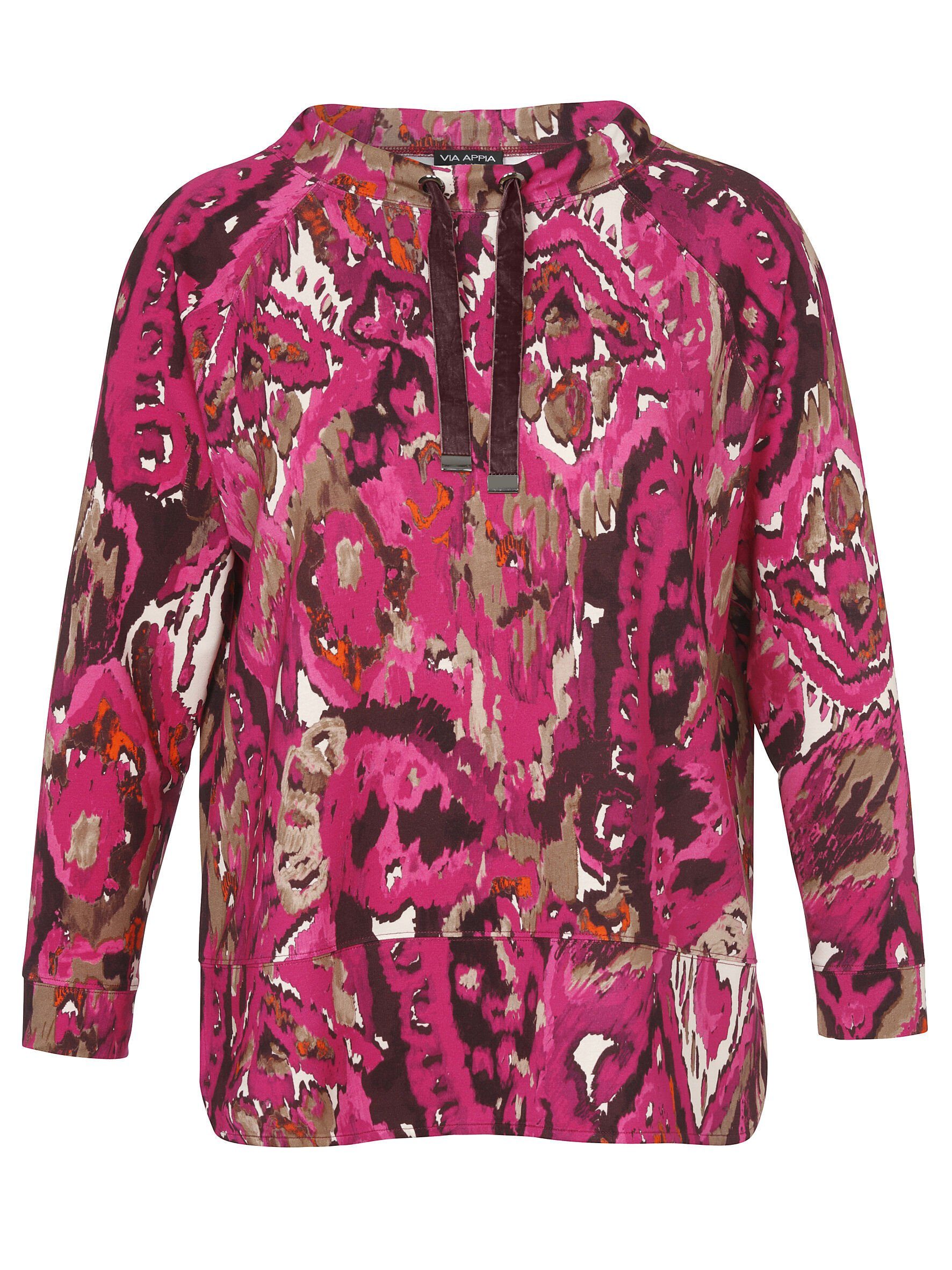 VIA APPIA DUE Sweatshirt (1-tlg) mit Allovermuster günstig online kaufen