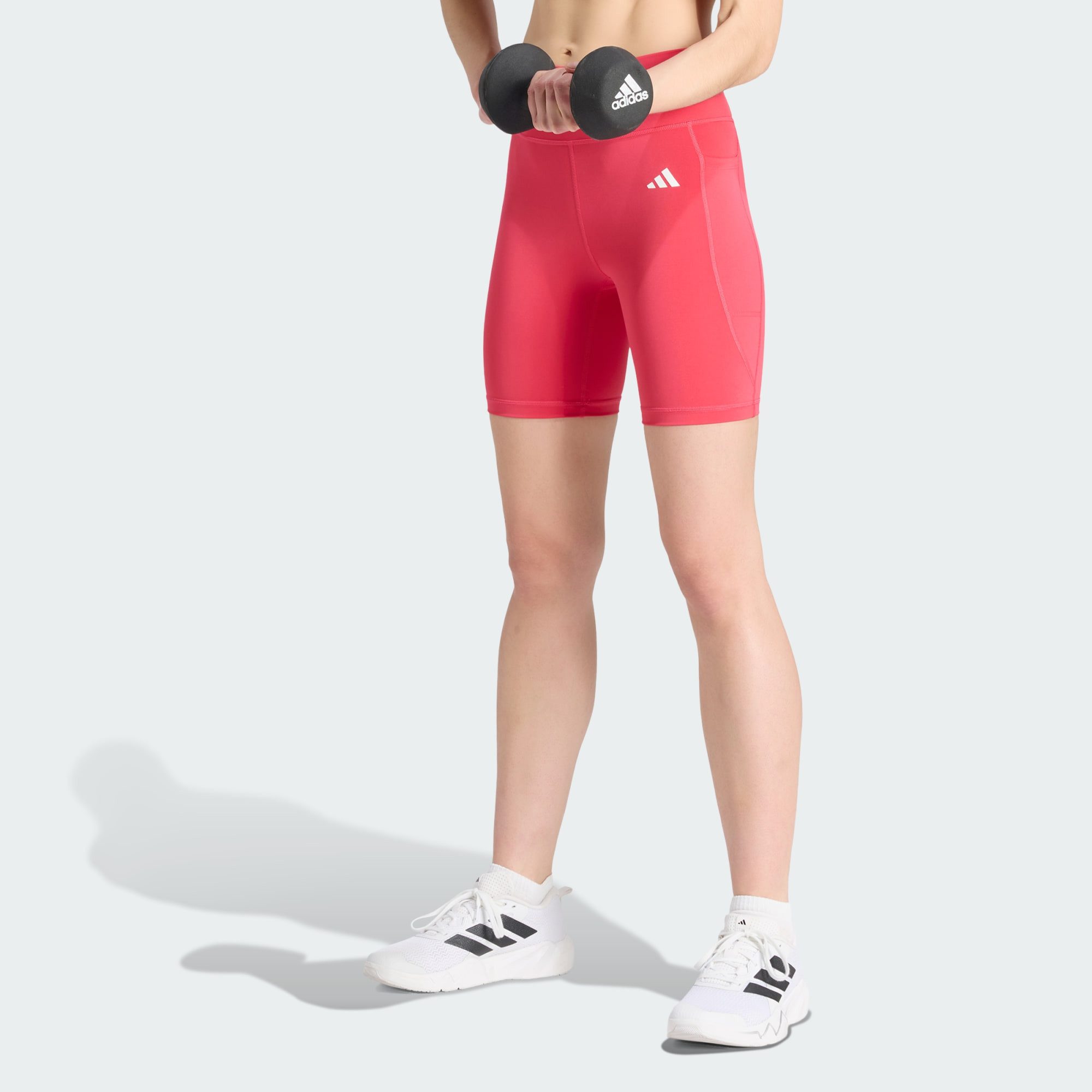 adidas Performance Leggings OPTIMÉ ESSENTIALS KURZE LEGGINGS MIT TASCHE, 18 CM (1-tlg)