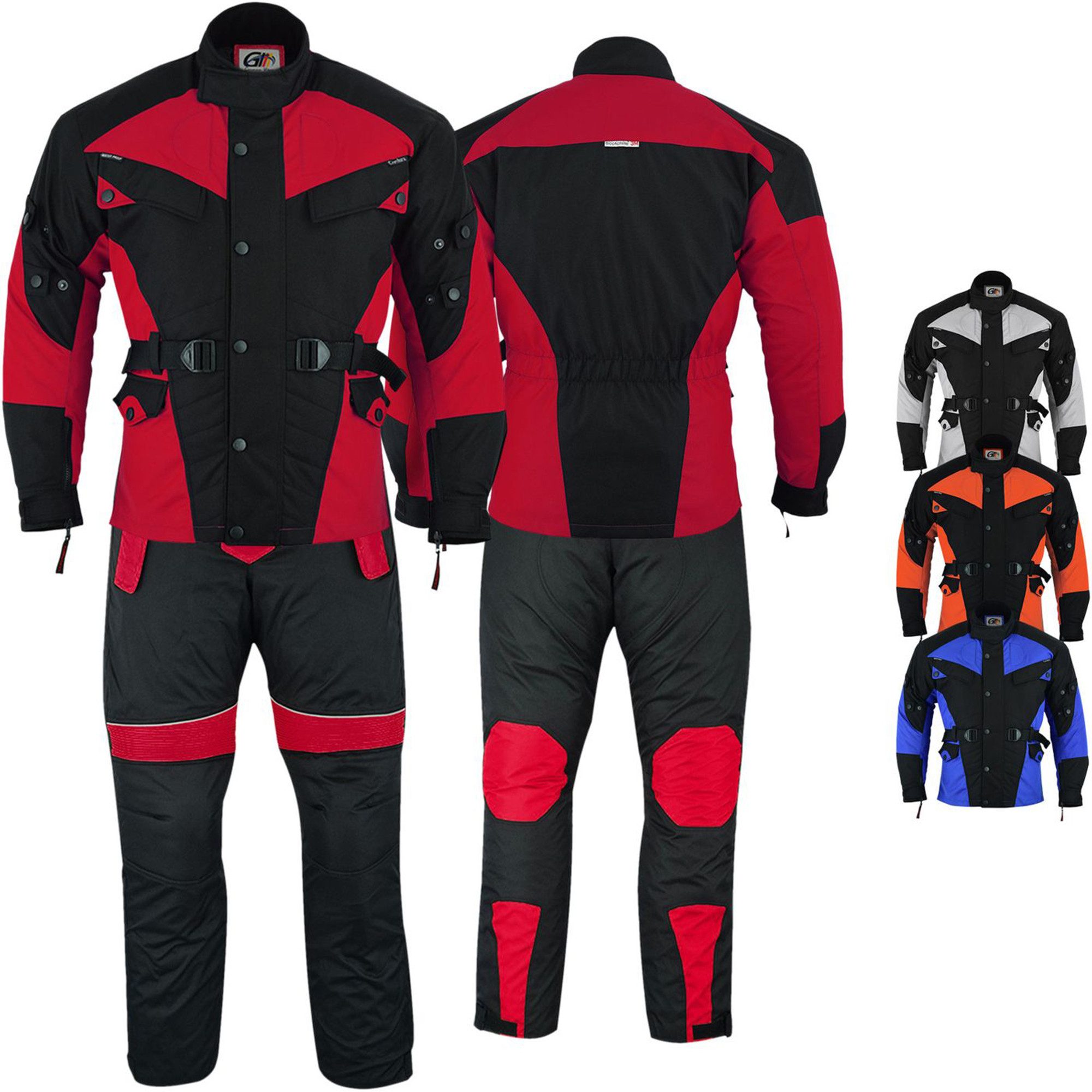 German Wear Motorradkombi GW302K (Spar-Set, 2-tlg., mit Protektoren, Motorradjacke & Motorradhose) 2-teiler Motorradjacke + Motorradhose