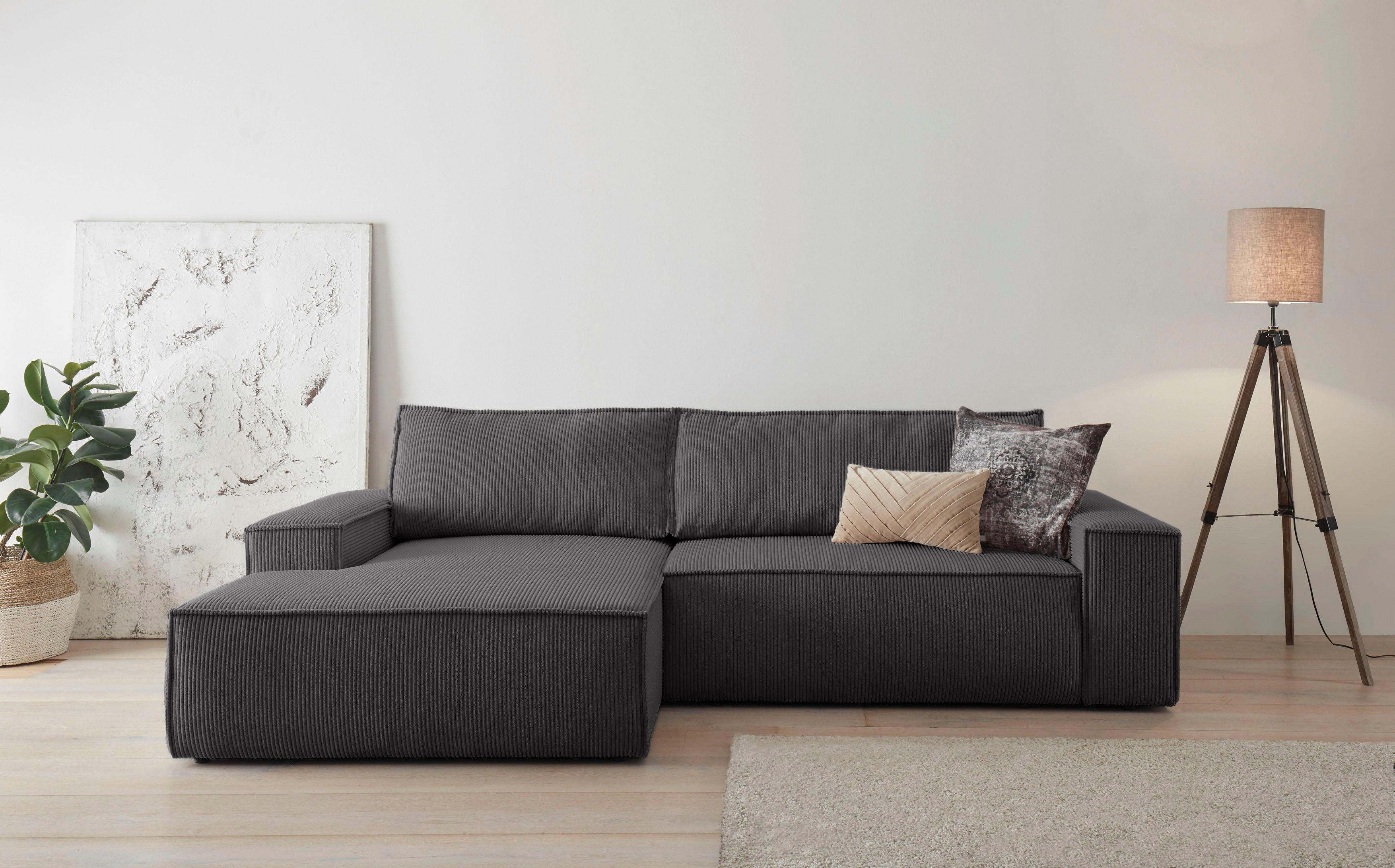 Home affaire Ecksofa SHERWOOD Schlafsofa 267 günstig online kaufen